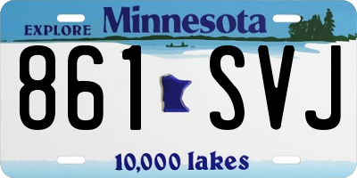 MN license plate 861SVJ