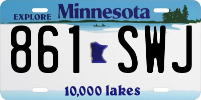 MN license plate 861SWJ