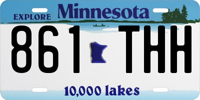 MN license plate 861THH
