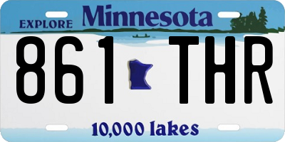 MN license plate 861THR
