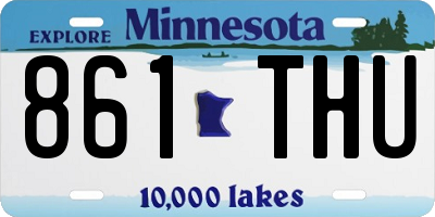 MN license plate 861THU