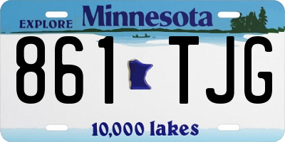 MN license plate 861TJG
