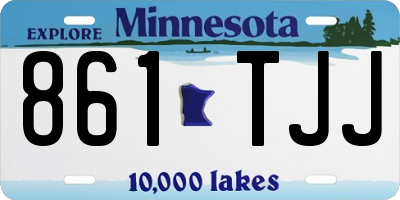 MN license plate 861TJJ