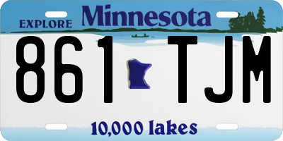 MN license plate 861TJM