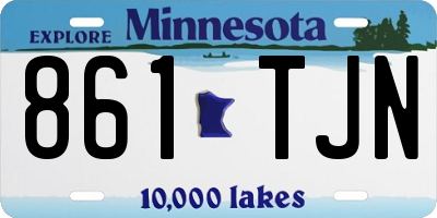 MN license plate 861TJN