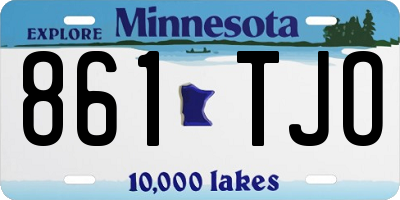 MN license plate 861TJO