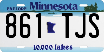 MN license plate 861TJS