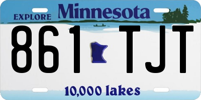 MN license plate 861TJT