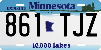 MN license plate 861TJZ