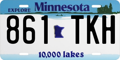 MN license plate 861TKH