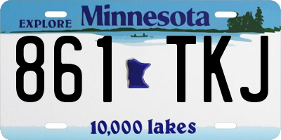 MN license plate 861TKJ
