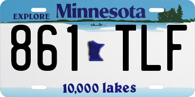 MN license plate 861TLF