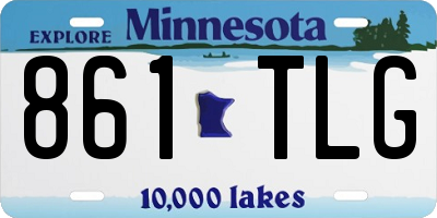 MN license plate 861TLG