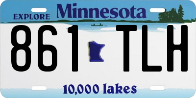 MN license plate 861TLH