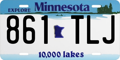 MN license plate 861TLJ