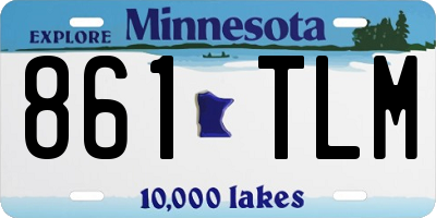 MN license plate 861TLM