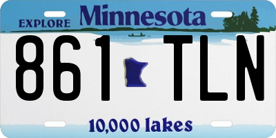 MN license plate 861TLN