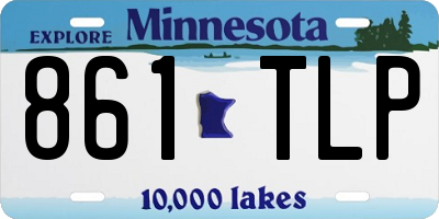 MN license plate 861TLP