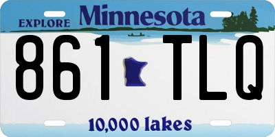MN license plate 861TLQ
