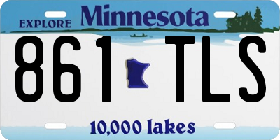 MN license plate 861TLS