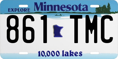 MN license plate 861TMC