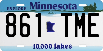 MN license plate 861TME