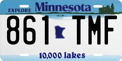 MN license plate 861TMF