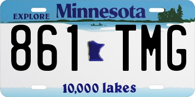 MN license plate 861TMG
