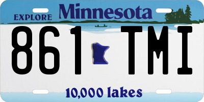 MN license plate 861TMI