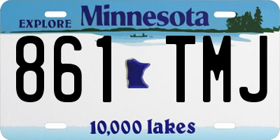 MN license plate 861TMJ