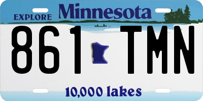 MN license plate 861TMN