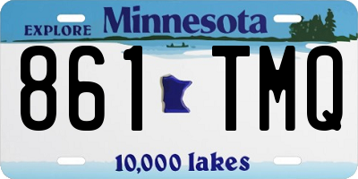 MN license plate 861TMQ