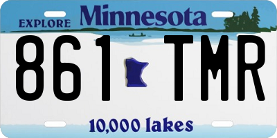 MN license plate 861TMR