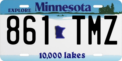 MN license plate 861TMZ