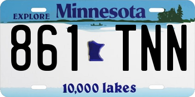 MN license plate 861TNN