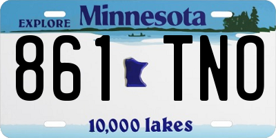 MN license plate 861TNO
