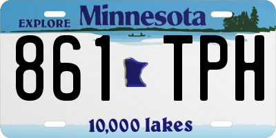 MN license plate 861TPH