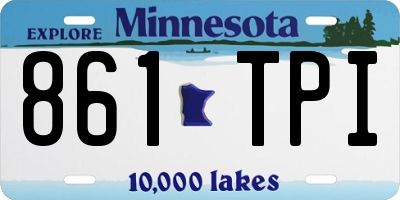 MN license plate 861TPI