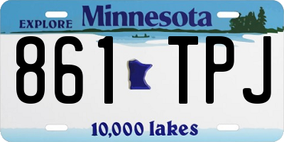 MN license plate 861TPJ