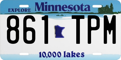 MN license plate 861TPM