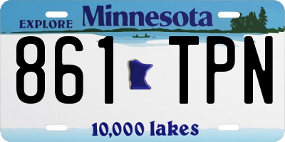 MN license plate 861TPN
