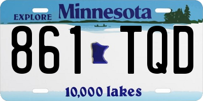 MN license plate 861TQD