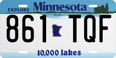 MN license plate 861TQF