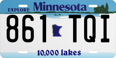 MN license plate 861TQI