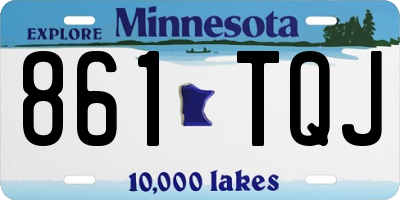 MN license plate 861TQJ