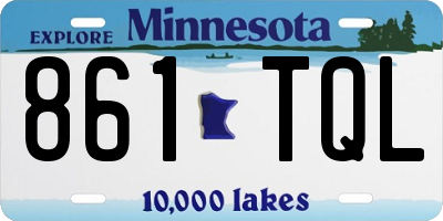 MN license plate 861TQL