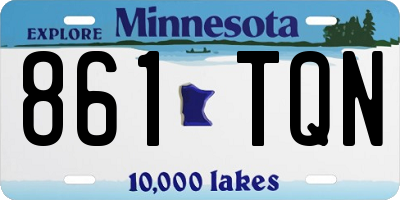 MN license plate 861TQN
