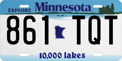MN license plate 861TQT