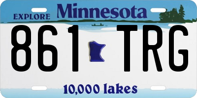 MN license plate 861TRG