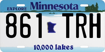 MN license plate 861TRH